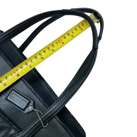 Coach Taylor F25205 Alexis Leather Carryall Satchel Tote Bag in black Leather - Picture 9 of 12